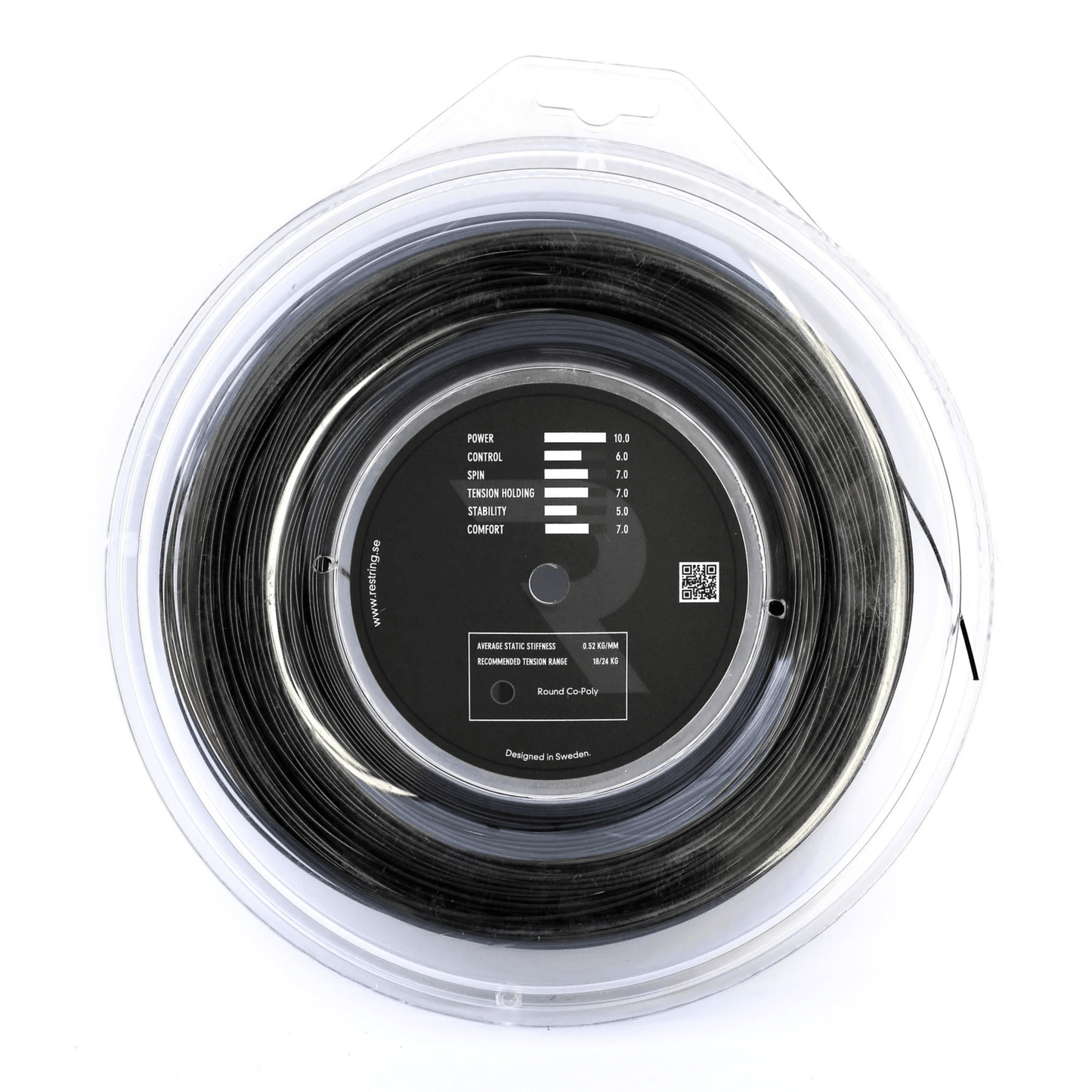 Black Pearl Tennis String - 1.20 mm (200 m Reel) - Revolza