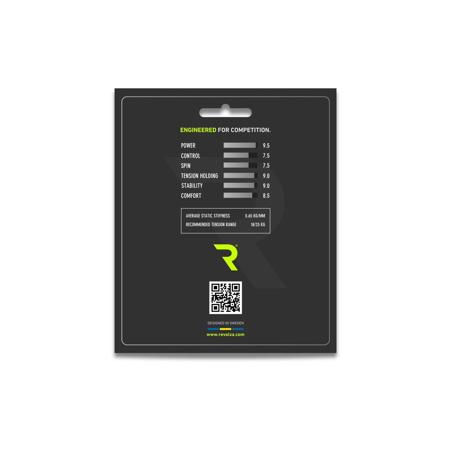 Graphite Tennis String - 1.30 mm (12 m Set) - Revolza