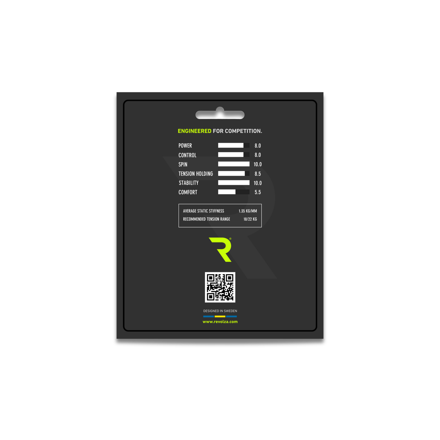 Quad Tennis String - 1.25 mm (12 m Set) - Revolza