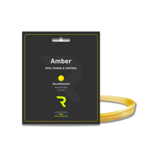 Amber Tennis String - 1.24 mm (12 m Set) - Revolza
